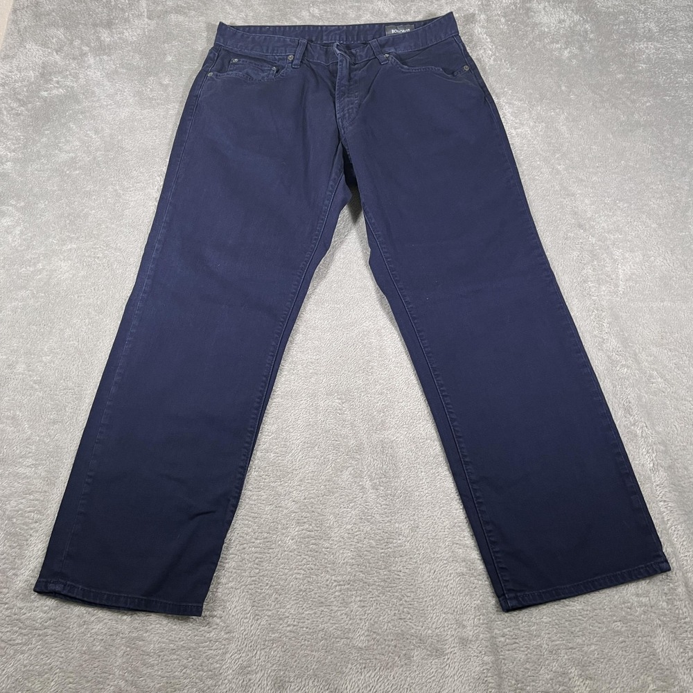 Bonobos Jeans Mens 33x30 Navy Blue‎ Stretch Denim Straight Leg 5 Pocket Casual